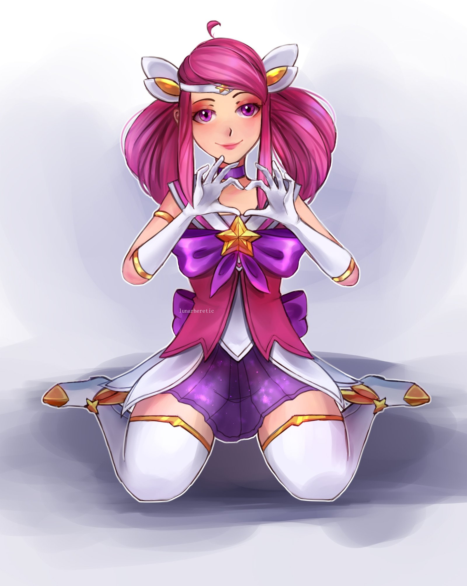 Star Guardian Lux by LunarHeretic HD Wallpaper Background Fan Art Artwork League of Legends lol