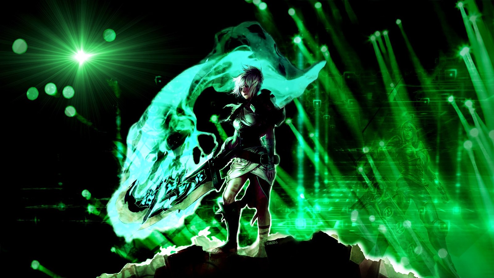 Riven by nestroix HD Wallpaper Fan Art Artwork League of Legends lol