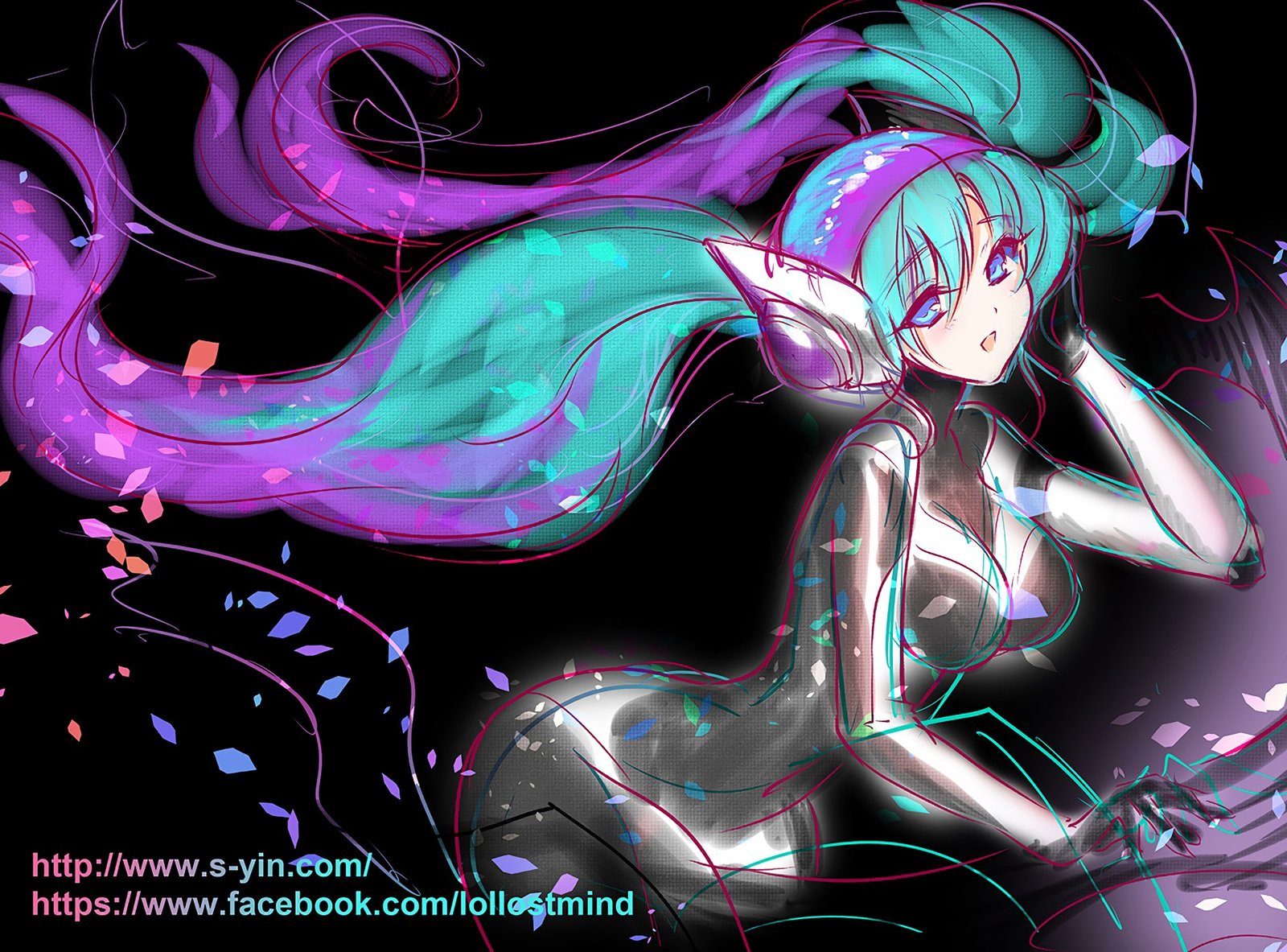 DJ Sona Ethereal by s-yin HD Wallpaper Fan Art Artwork League of Legends lol