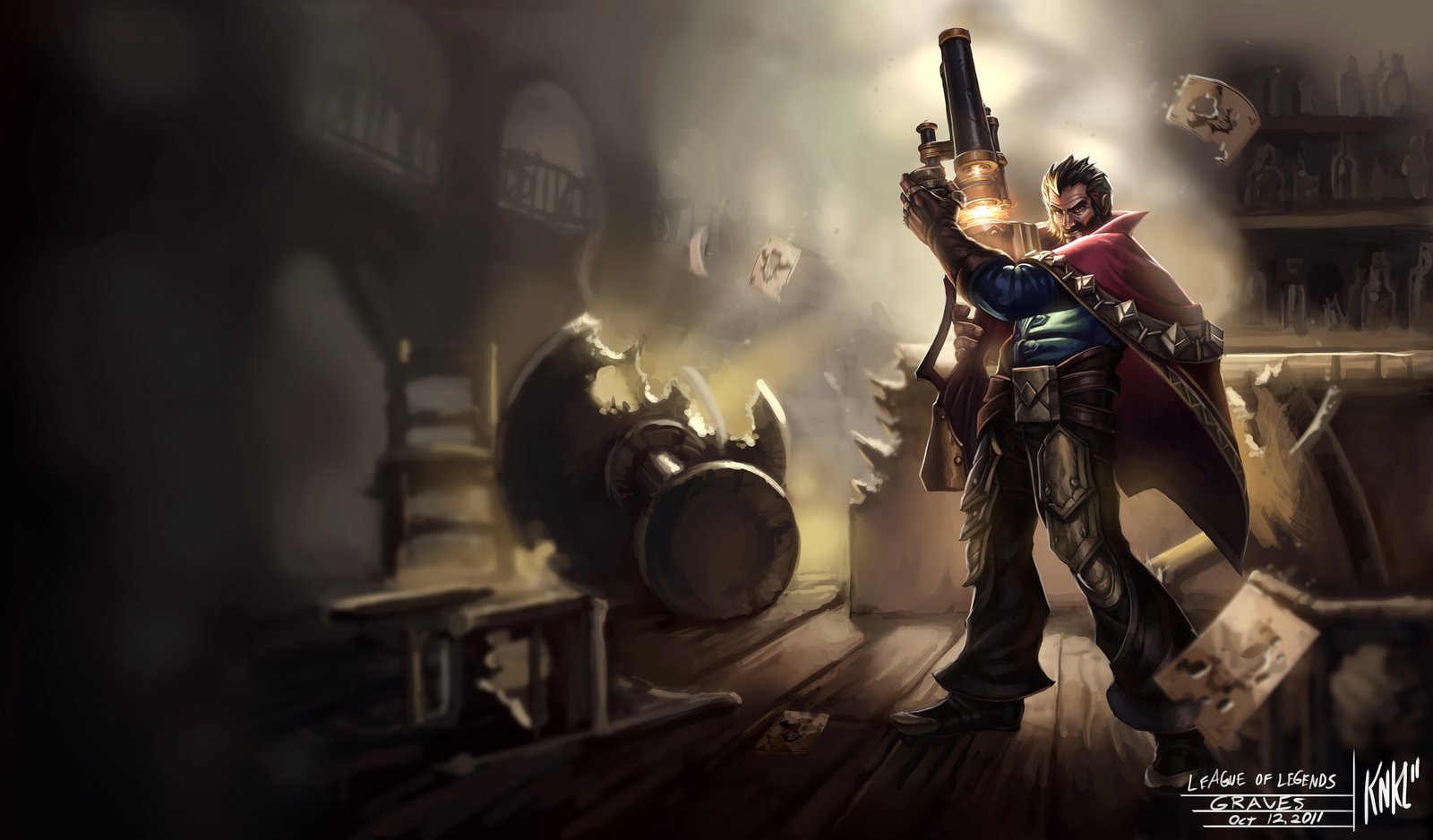 Classic Graves Splash Art Old League of Legends Artwork Wallpaper lol