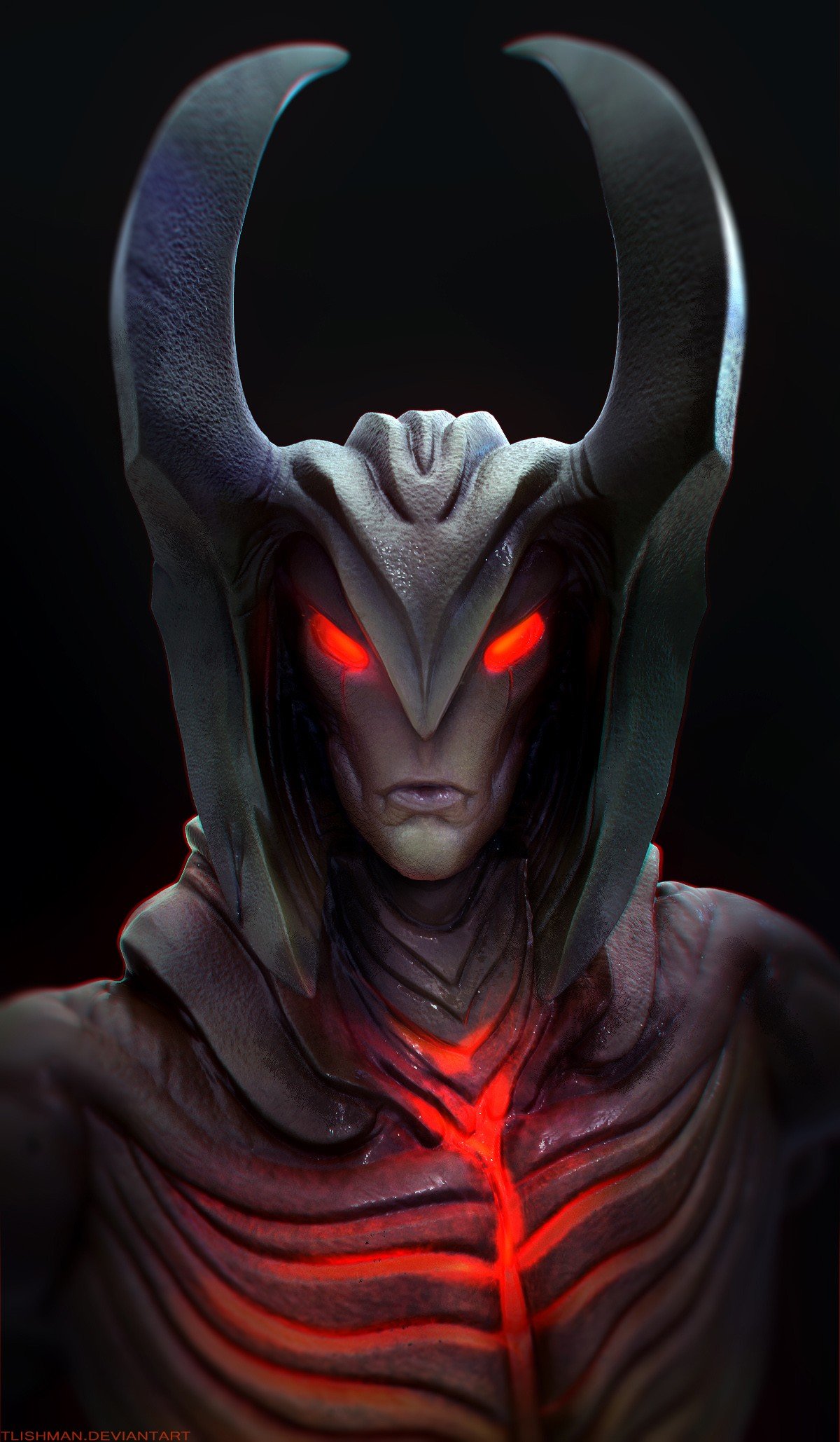 Aatrox Portrait by CRYart-UK HD Wallpaper Artwork Fan Art League of Legends lol