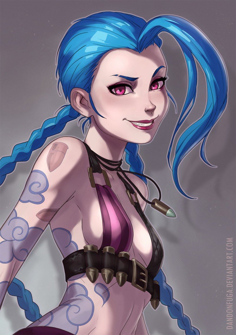 Jinx by dandonfuga (2) HD Wallpaper Fan Art Artwork League of Legends lol
