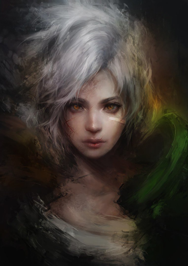 Riven Portrait by muju HD Wallpaper Fan Art Artwork League of Legends lol