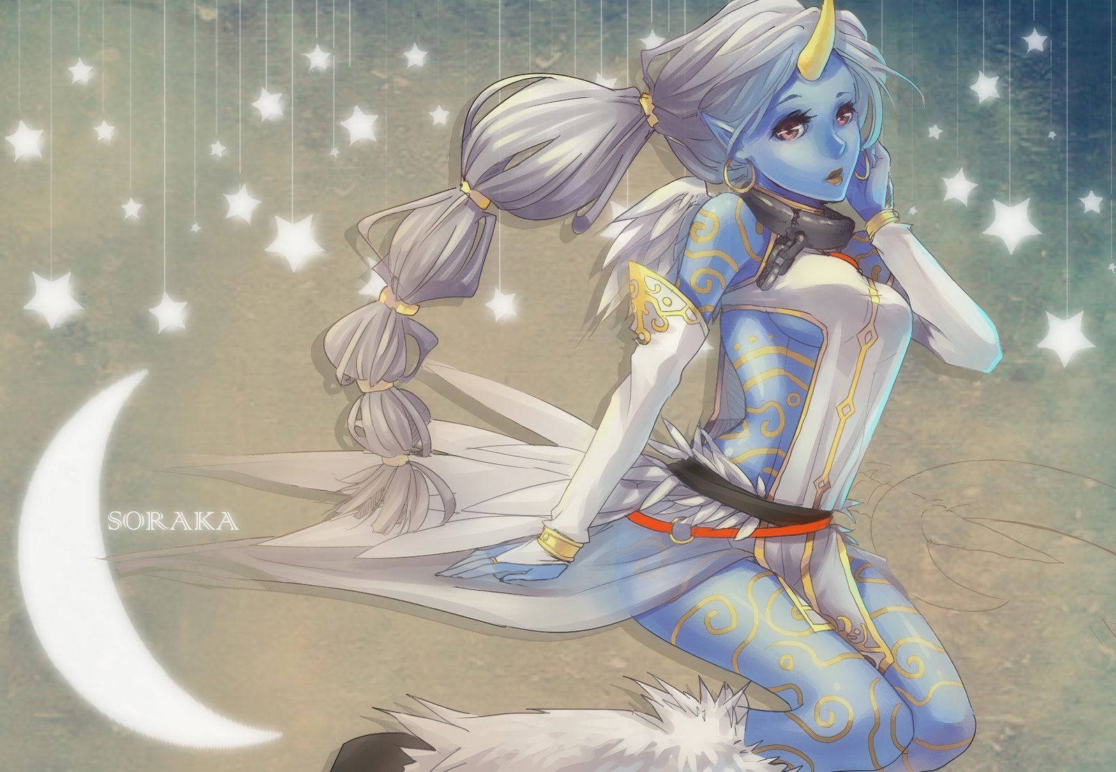Soraka by 咩 HD Wallpaper Fan Art Artwork League of Legends lol