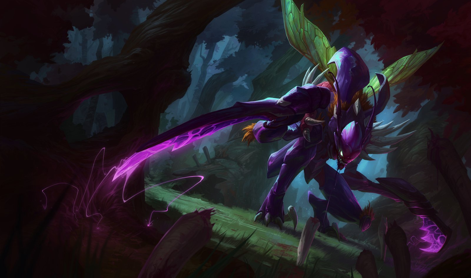Classic Kha'Zix Splash Art 4k HD Wallpaper Official Artwork League of Legends lol