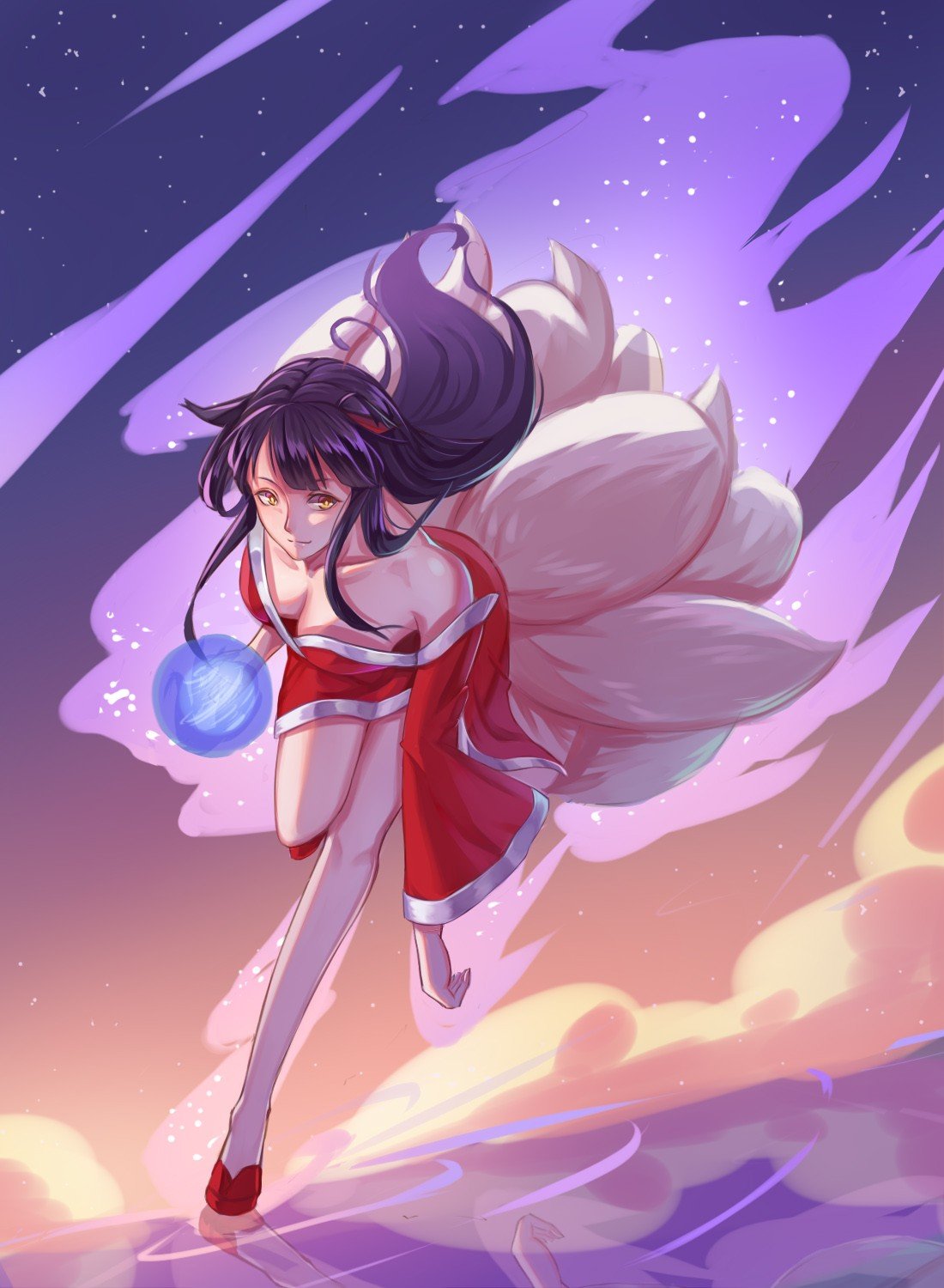 Ahri by 深眸倒影 League of Legends Artwork Wallpaper lol Fan Art