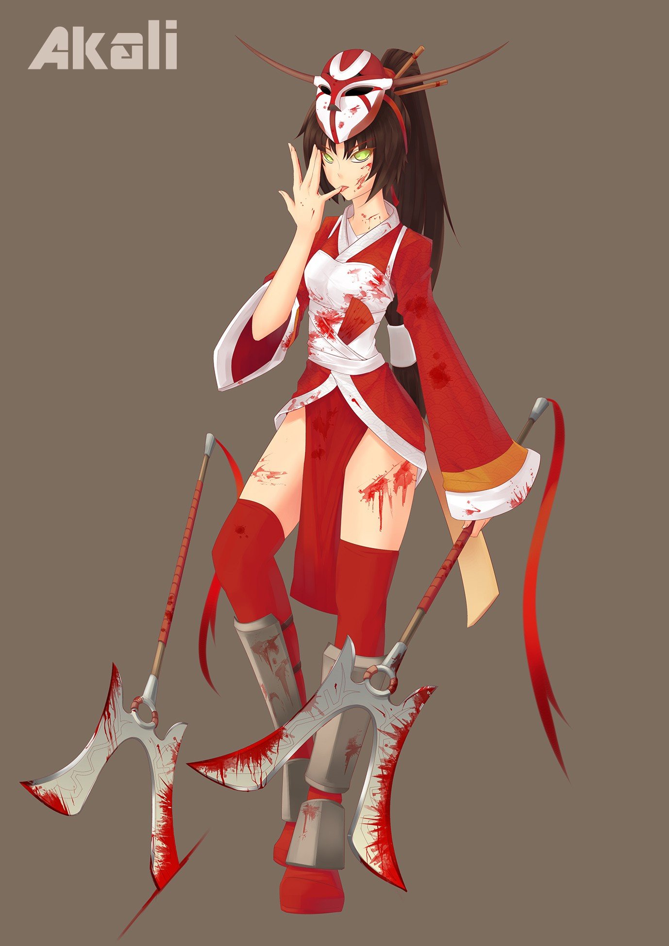 Blood Moon Akali by SEIN League of Legends Artwork Wallpaper lol