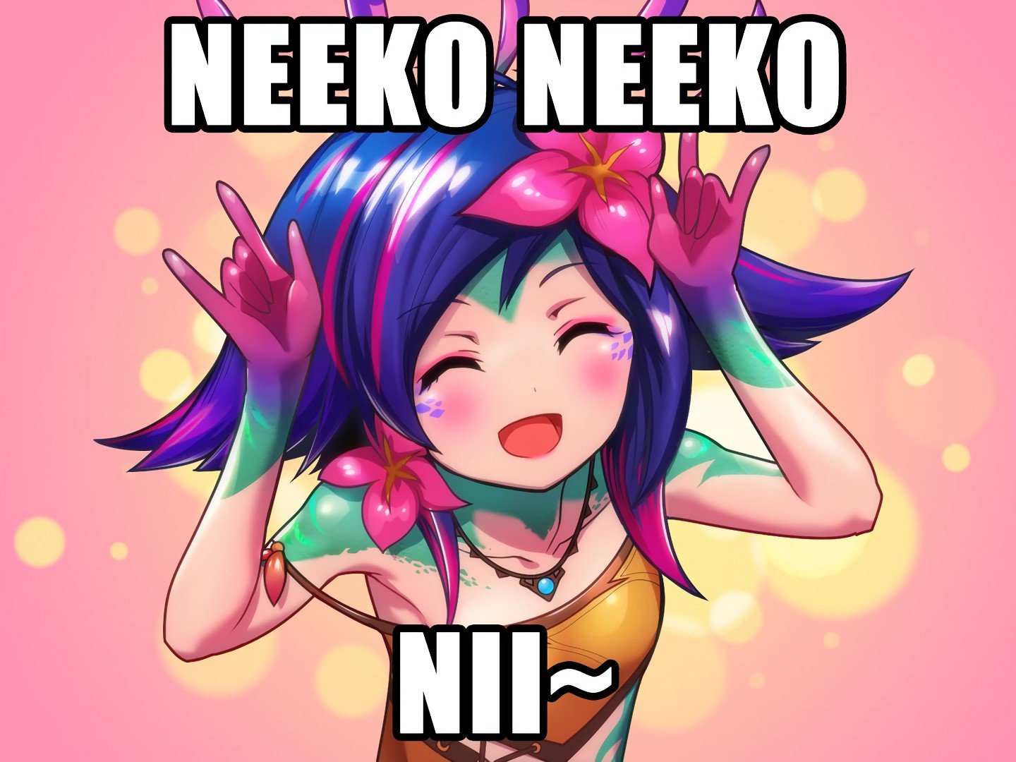 Neeko by PTCrow HD Wallpaper Background Fan Art Artwork League of Legends lol