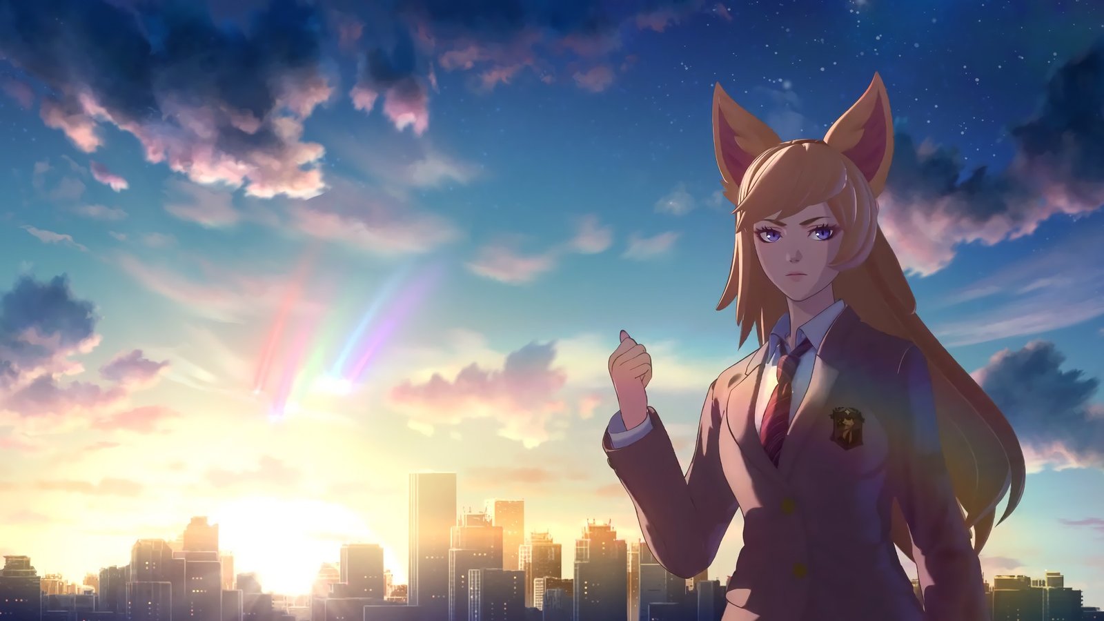 A New Horizon - Star Guardian Ahri Cinematic (4) HD Wallpaper Background Official Artwork League of Legends lol