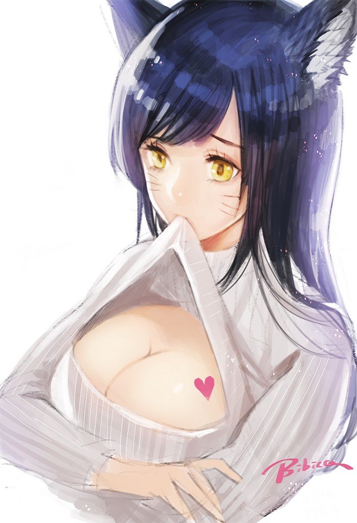 Ahri by bibico (3) HD Wallpaper Fan Art Artwork League of Legends lol