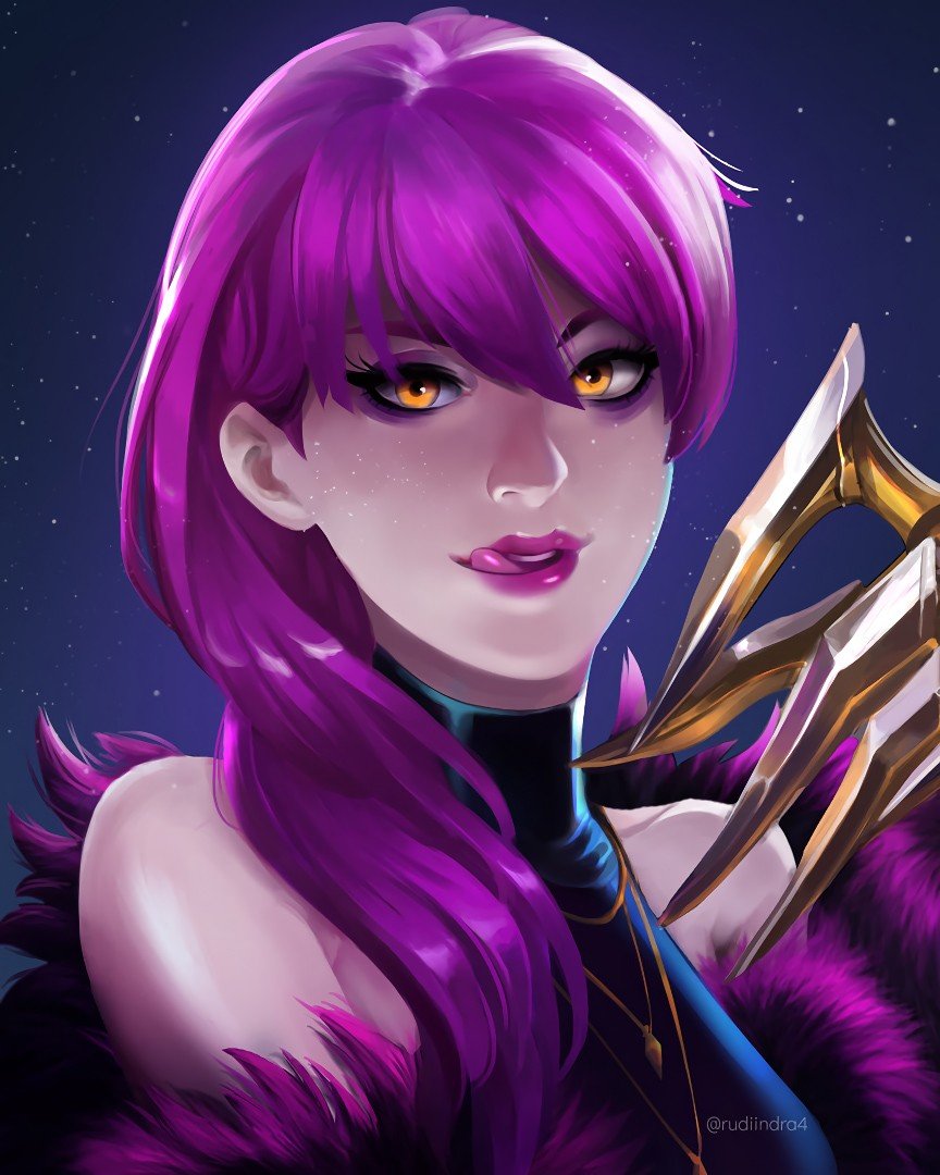 K/DA Evelynn by Rudi Indra A HD Wallpaper Background Fan Art Artwork League of Legends lol