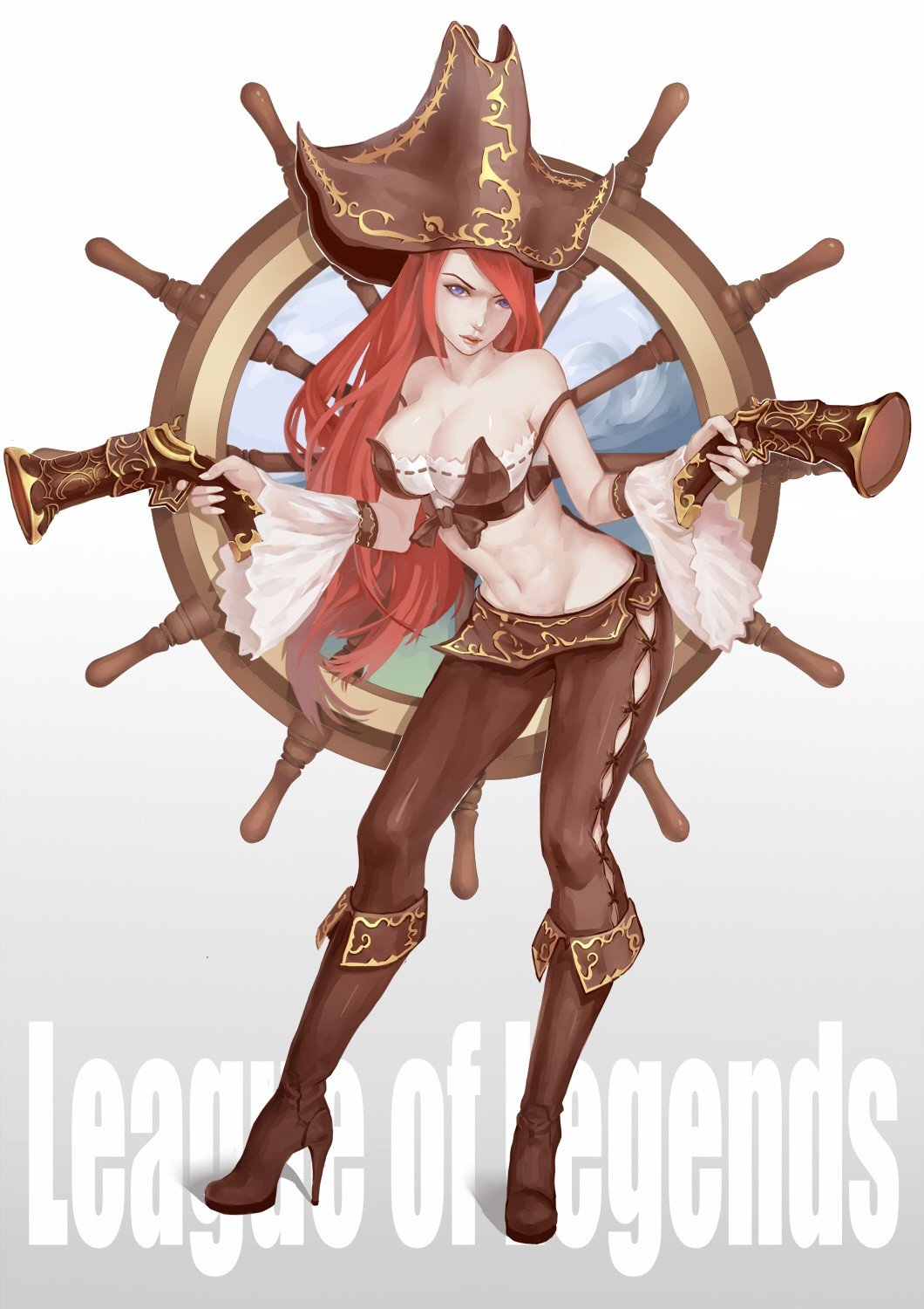 Miss Fortune by 风待HR HD Wallpaper Fan Art Artwork League of Legends lol
