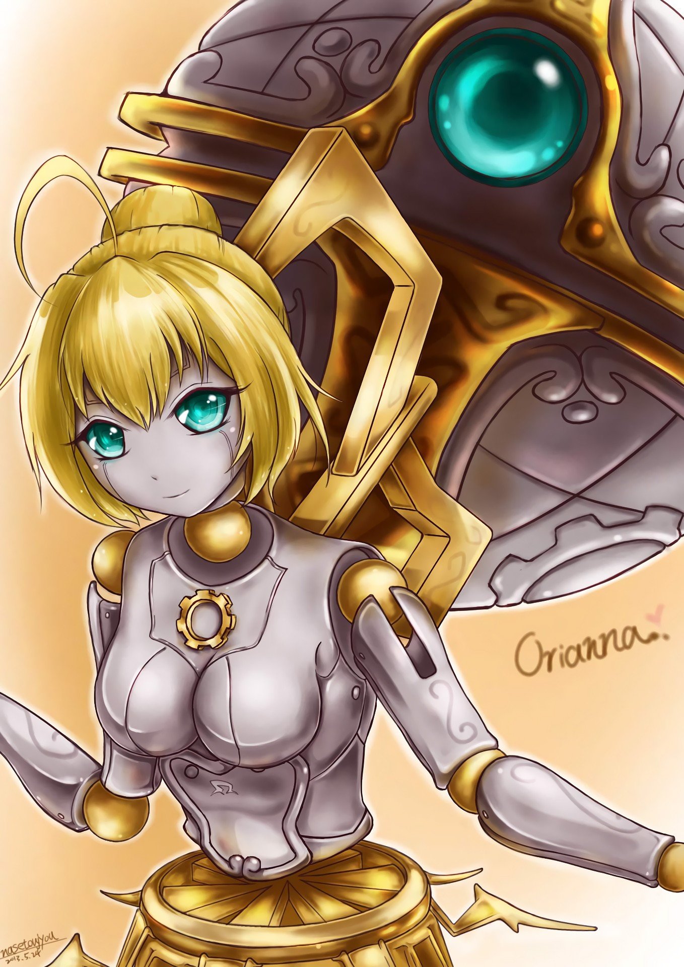 Orianna by 奈瀨東城 HD Wallpaper Fan Artwork League of Legends lol