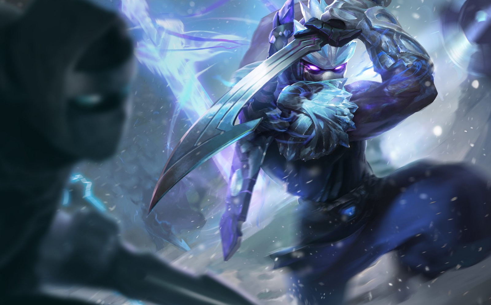 Frozen Shen Splash Art HD 4k 6k Wallpaper Background Official Art Artwork League of Legends lol