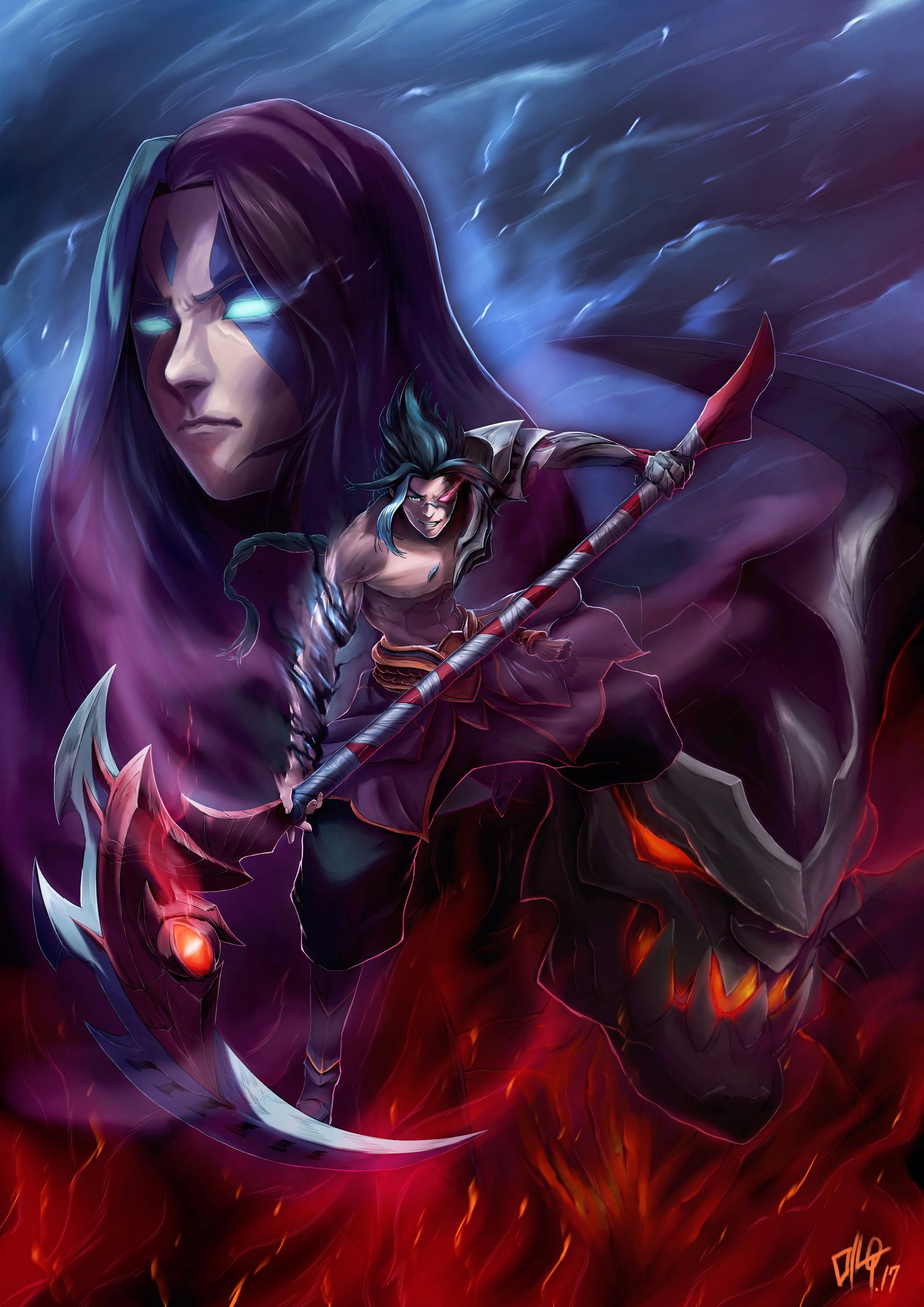 Kayn by 낙지한입 HD Wallpaper Background Fan Art Artwork League of Legends lol