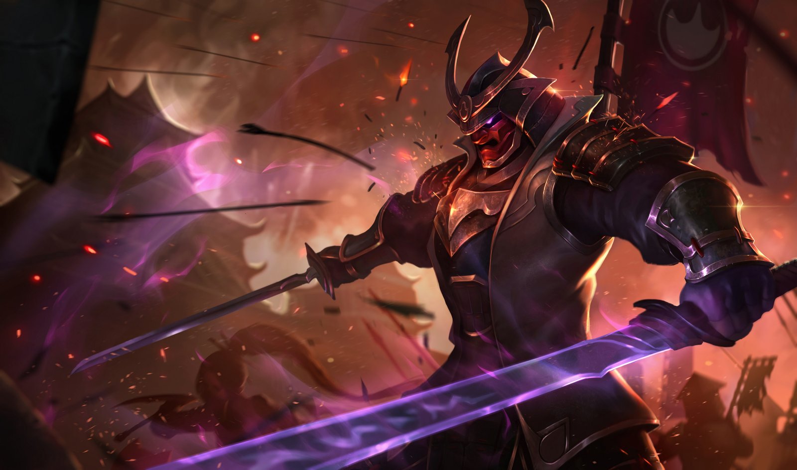 Warlord Shen Splash Art HD 4k 6k Wallpaper Background Official Art Artwork League of Legends lol