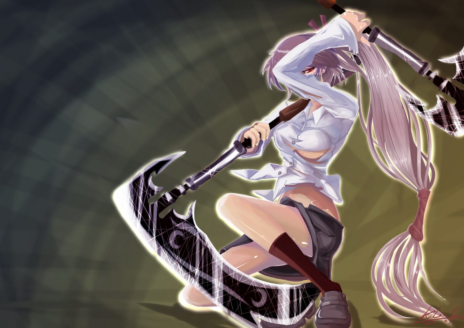 School Girl Akali by K.LovCK.LovC League of Legends Artwork Wallpaper lol