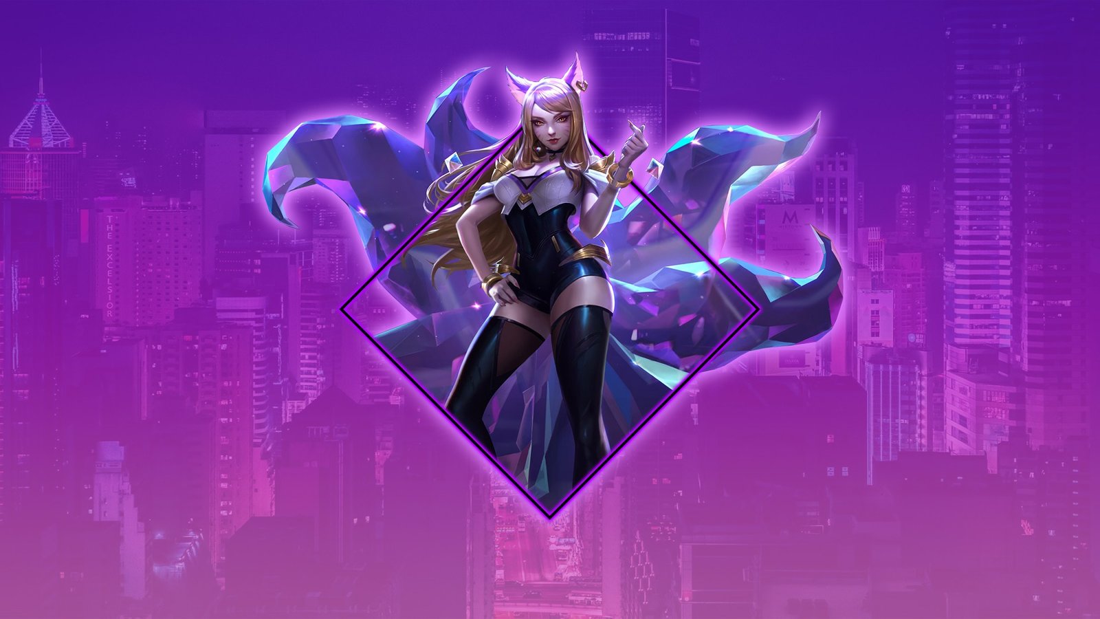 K/DA Ahri by KojouA HD Wallpaper Background Fan Art Artwork League of Legends lol
