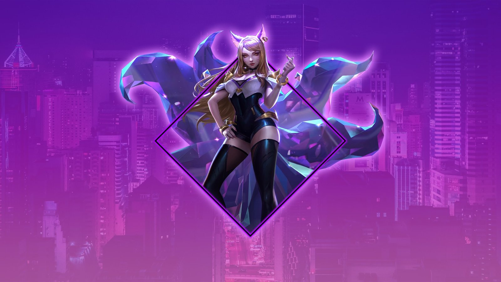 K/DA Ahri by KojouA HD Wallpaper Background Fan Art Artwork League of Legen...