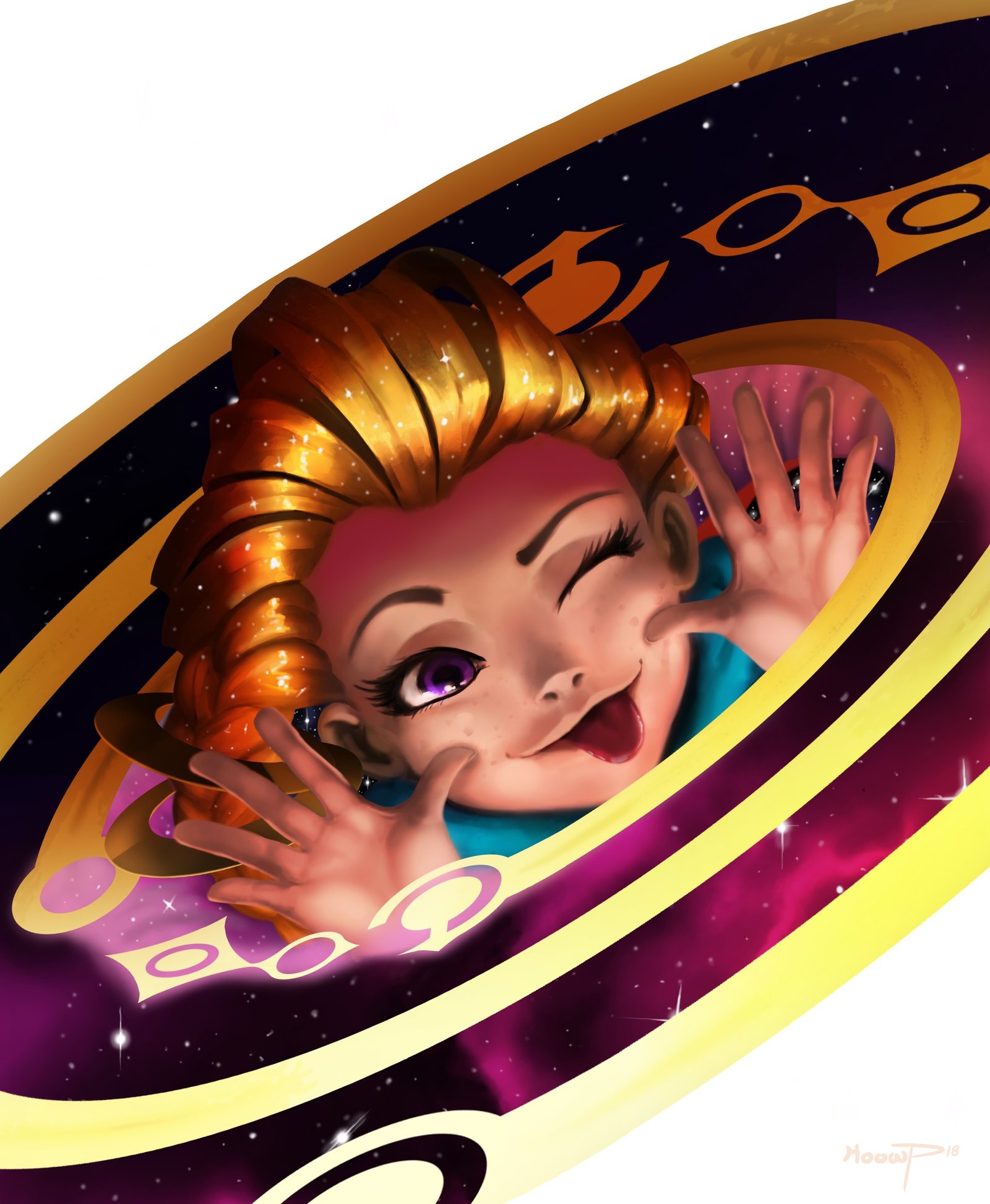 Zoe by hoowp HD Wallpaper Background Fan Art Artwork League of Legends lol