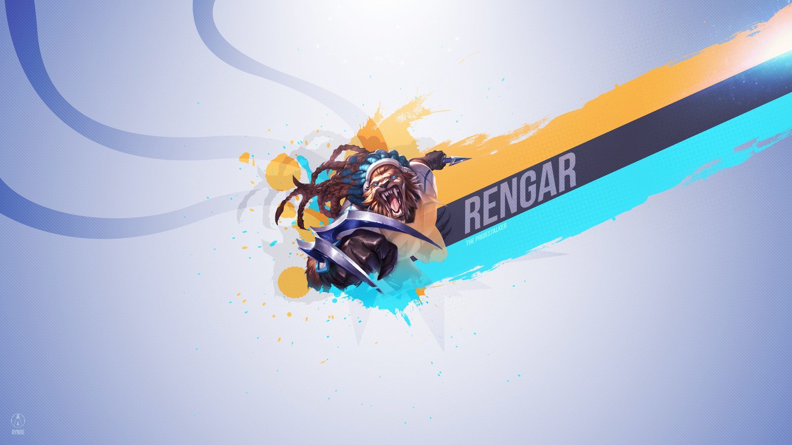 Rengar by Aynoe HD Wallpaper Fan Artwork League of Legends lol