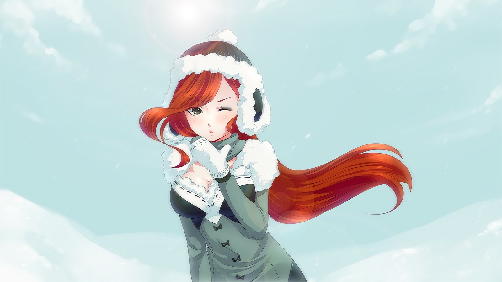 Winter Miss Fortune (Skin Design) by Kairui HD Wallpaper Fan Art Artwork League of Legends lol