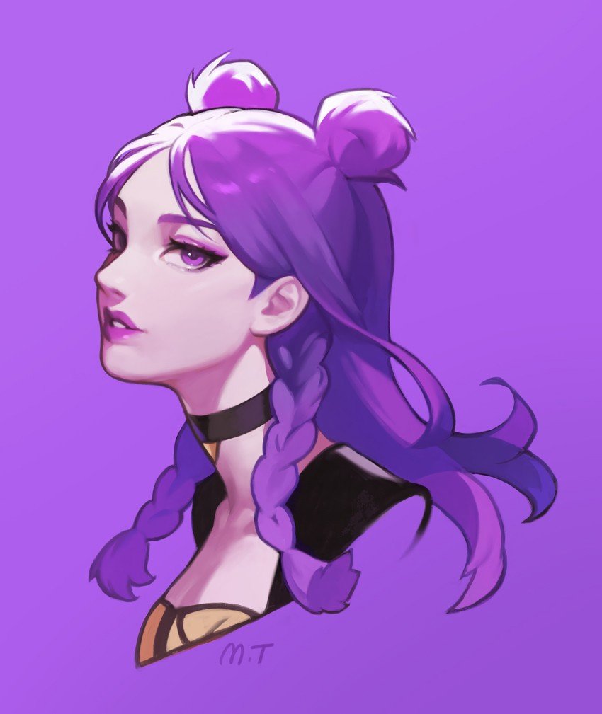 K/DA Kai'Sa by M T HD Wallpaper Background Fan Art Artwork League of Legends lol