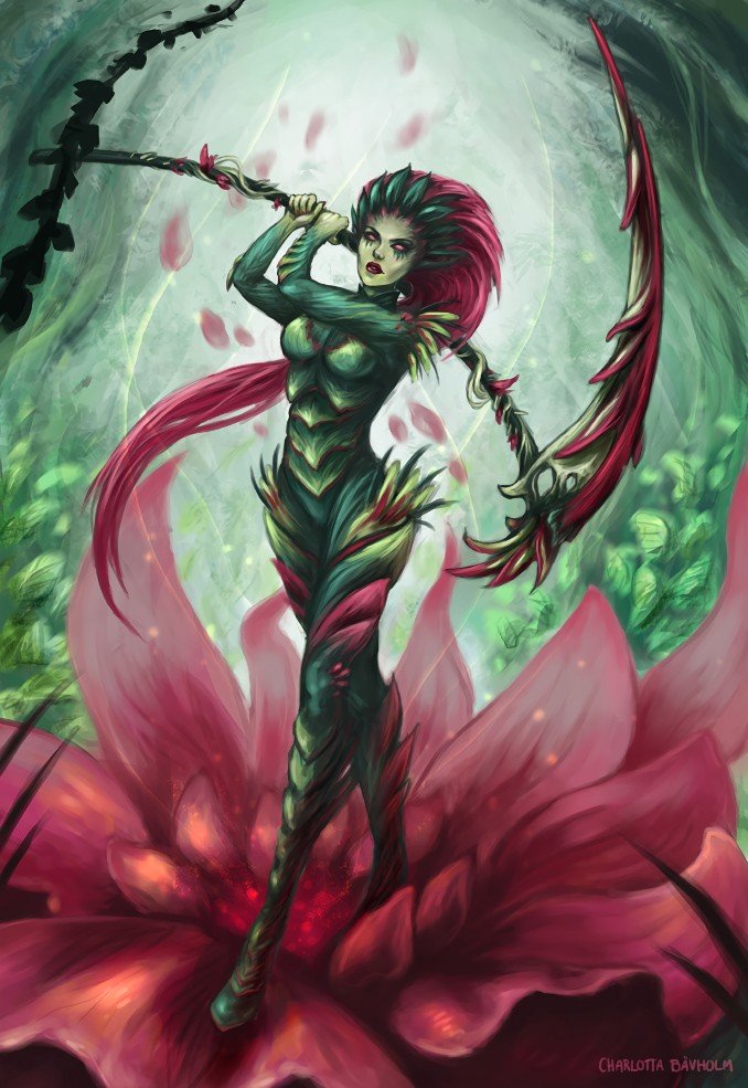 Zyra by CharlottaBavholm HD Wallpaper Fan Art Artwork League of Legends lol