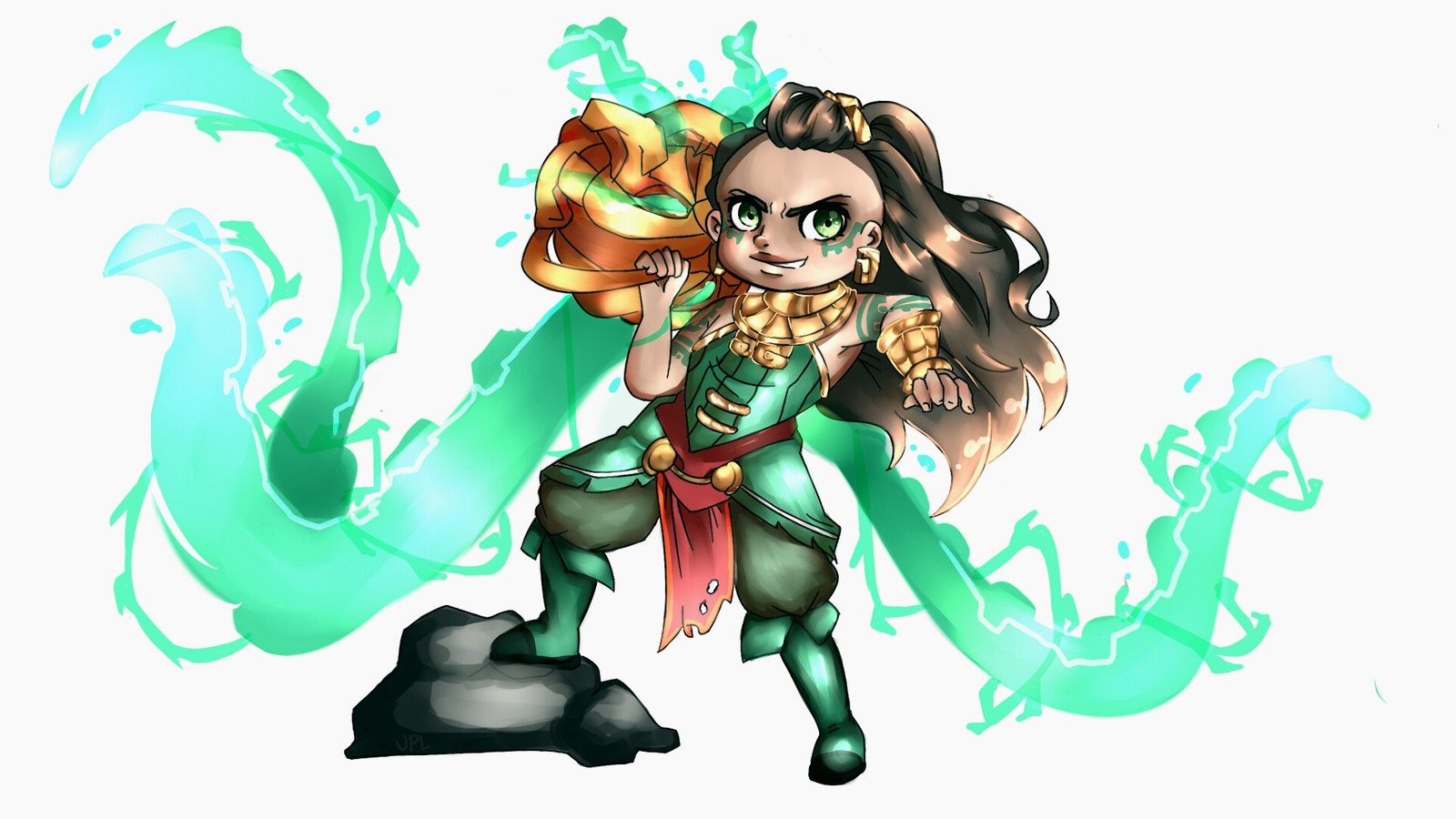 Chibi Illaoi, Wallpapers & Fan Arts, League Of Legends