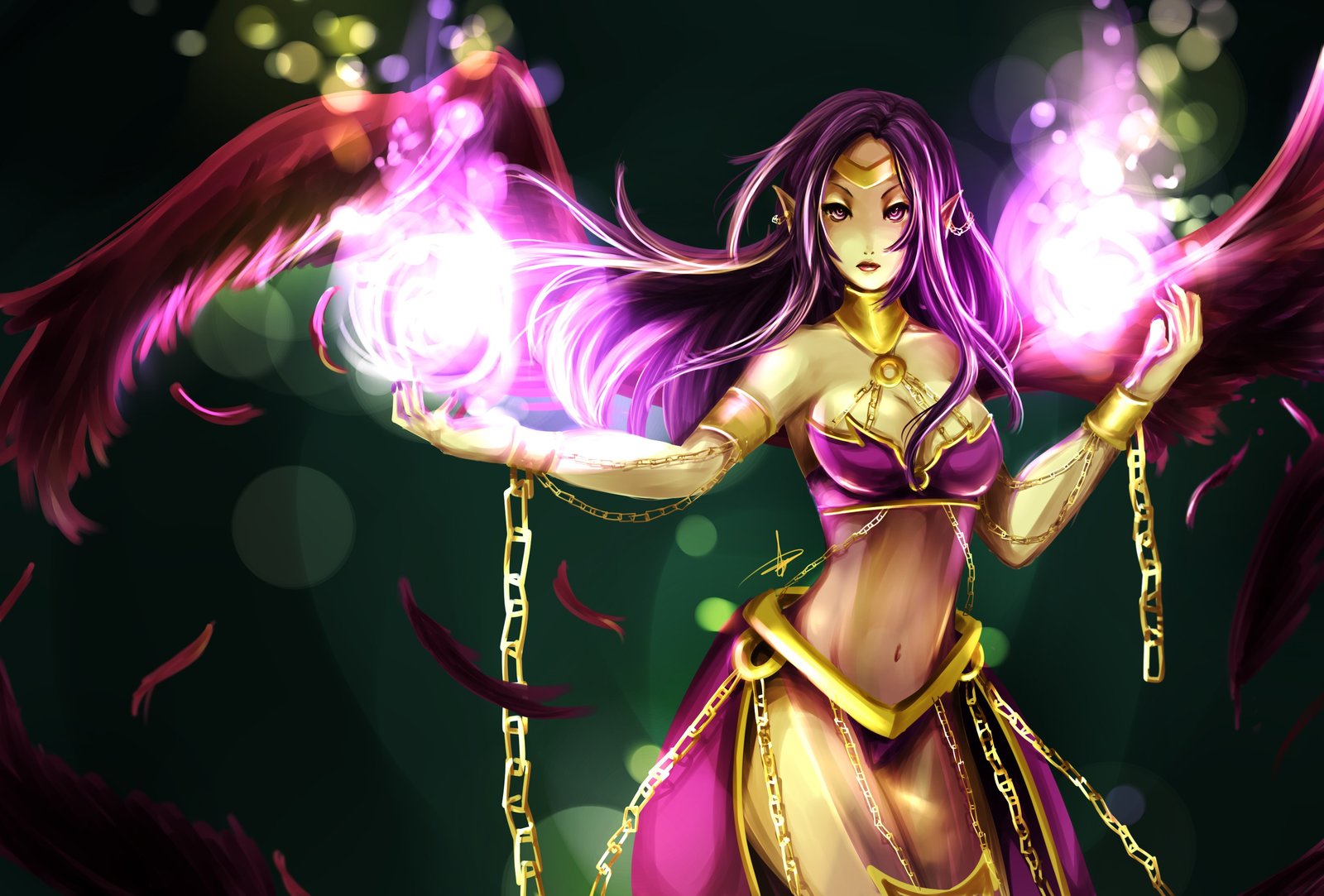Morgana Redesign by Hannah515 HD Wallpaper Fan Art Artwork League of Legends lol