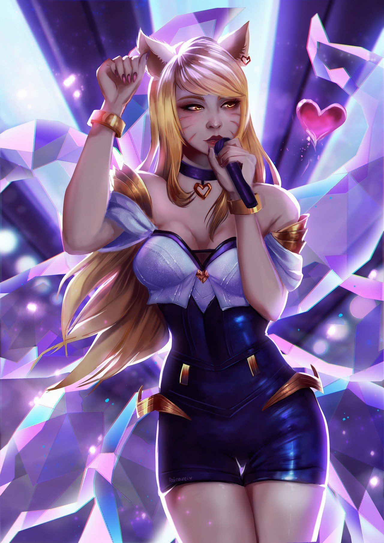 K DA Ahri Wallpapers Fan Arts League Of Legends LoL Stats