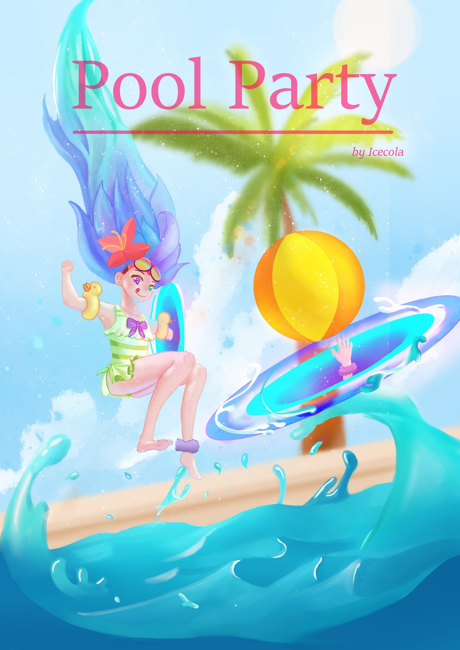 Pool Party Zoe | Wallpapers & Fan Arts | League Of Legends | LoL Stats