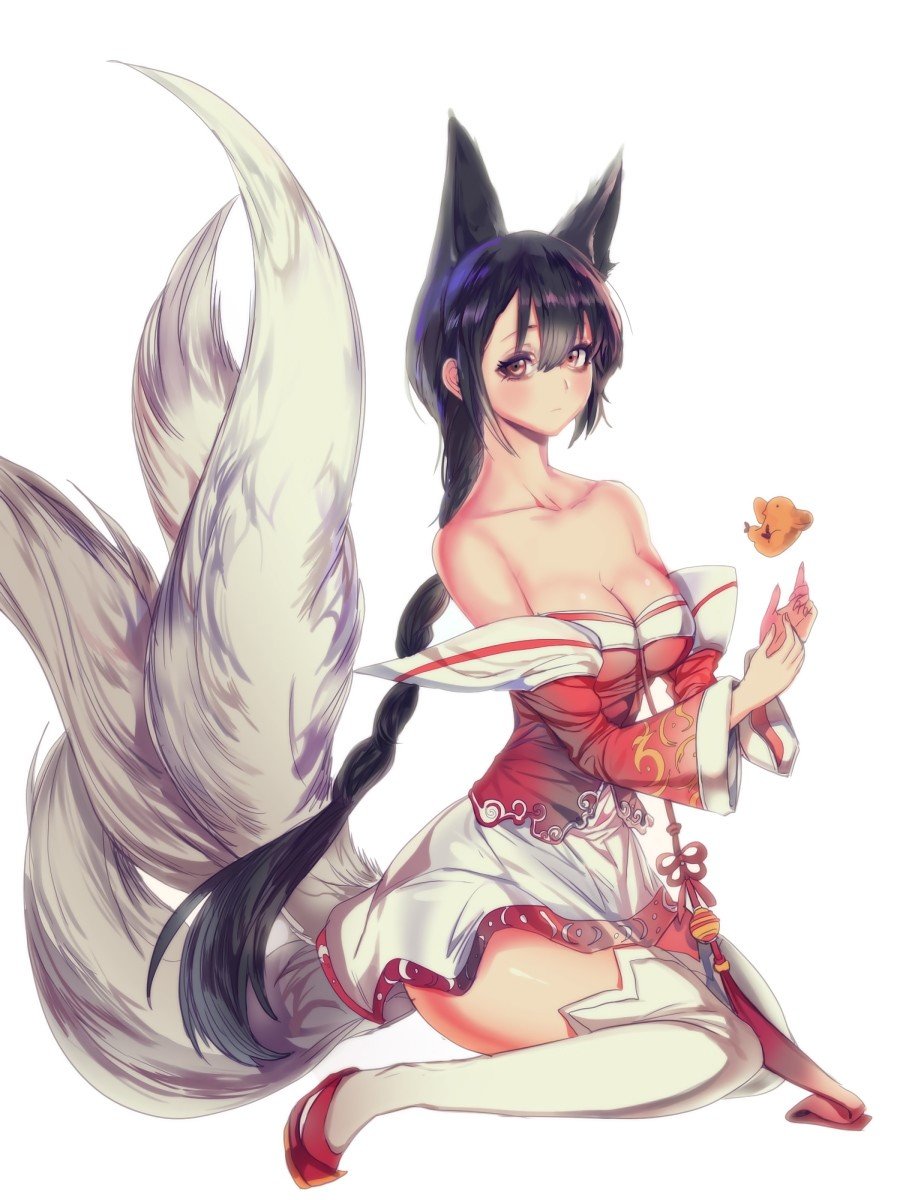 Ahri by 입큰큰 HD Wallpaper Fan Art Artwork League of Legends lol
