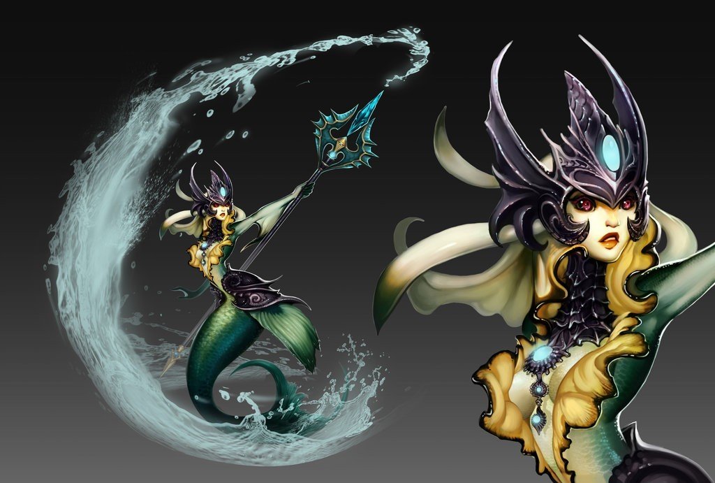 Nami Concept by Lonewingy League of Legends Artwork Wallpaper lol