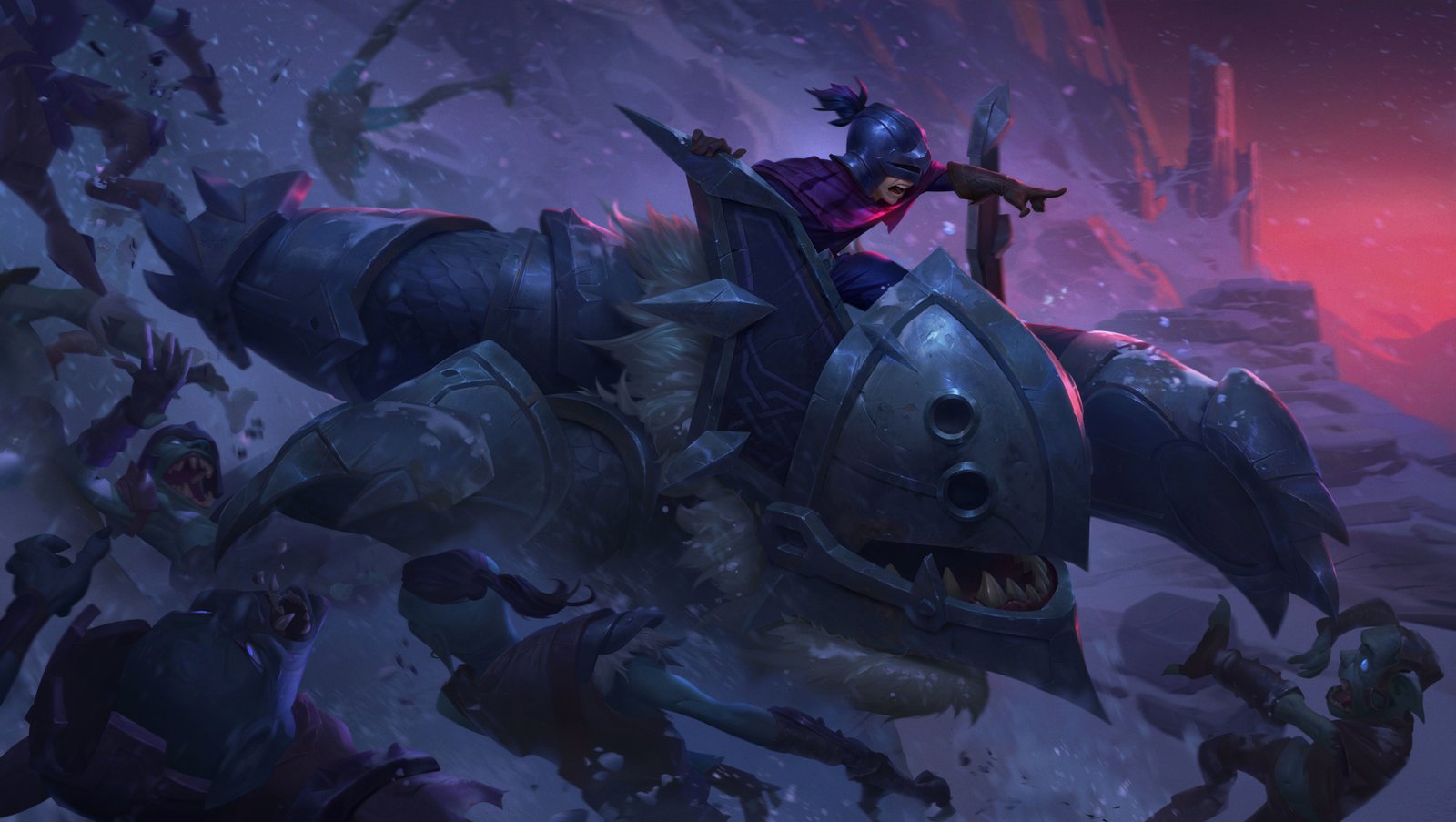 Demolisher Nunu Splash Art Update Rework HD 4k Wallpaper Background Official Art Artwork League of Legends lol (3)