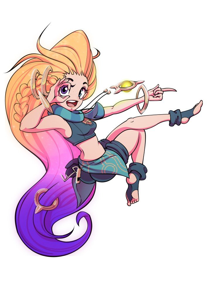 Zoe by Mandycakiez HD Wallpaper Background Fan Art Artwork League of Legends lol