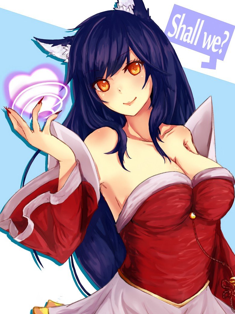 Ahri by いく League of Legends Artwork Wallpaper lol Fan Art