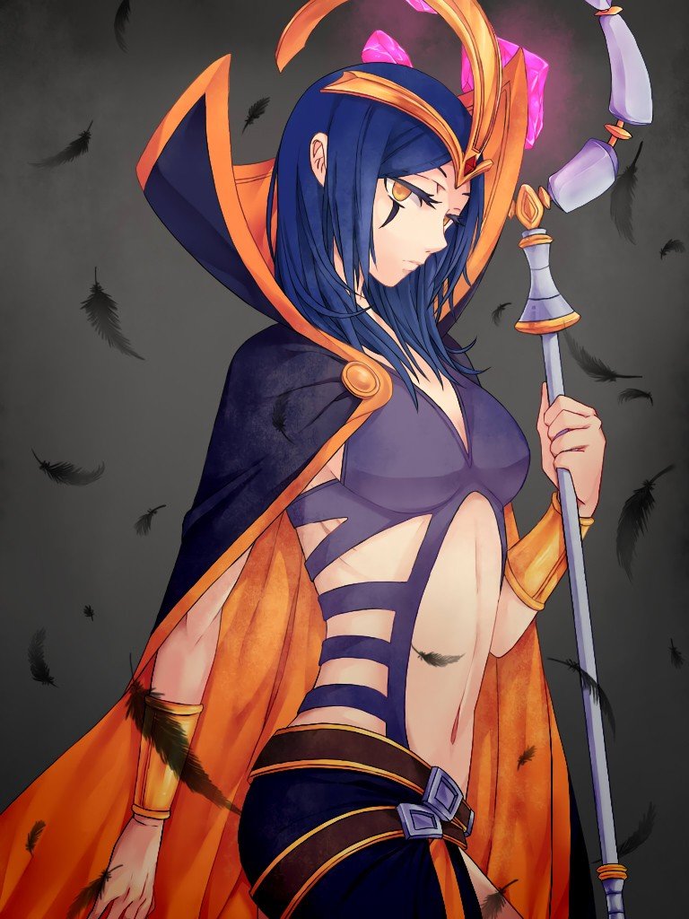 LeBlanc by 骰子 (サイコロ) HD Wallpaper Fan Art Artwork League of Legends lol