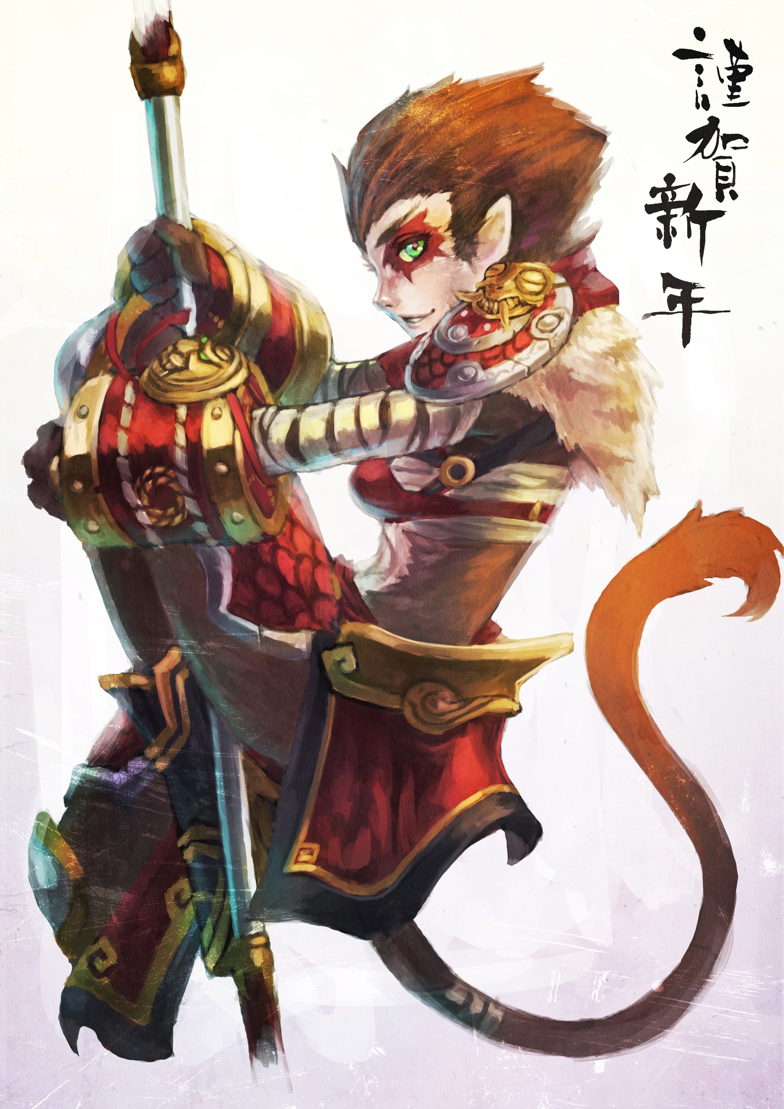 Female Wukong by MonoriRogue Gender Swap Bend HD Wallpaper Fan Art Artwork League of Legends lol