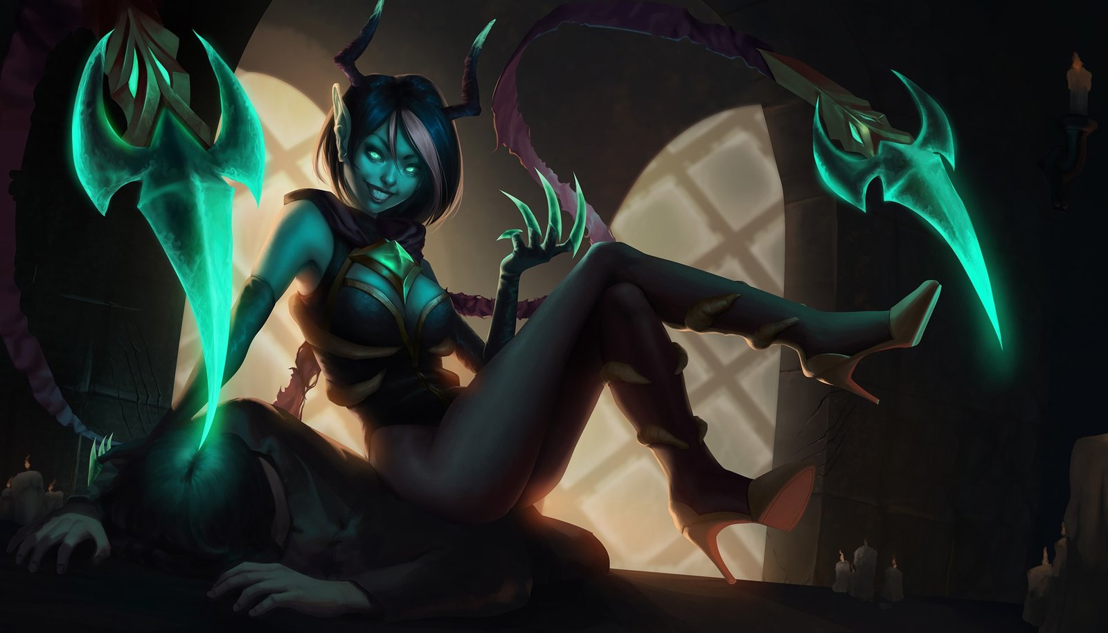 Soulstealer Evelynn (Concept) by marim HD Wallpaper Background Fan Art Artwork League of Legends lol