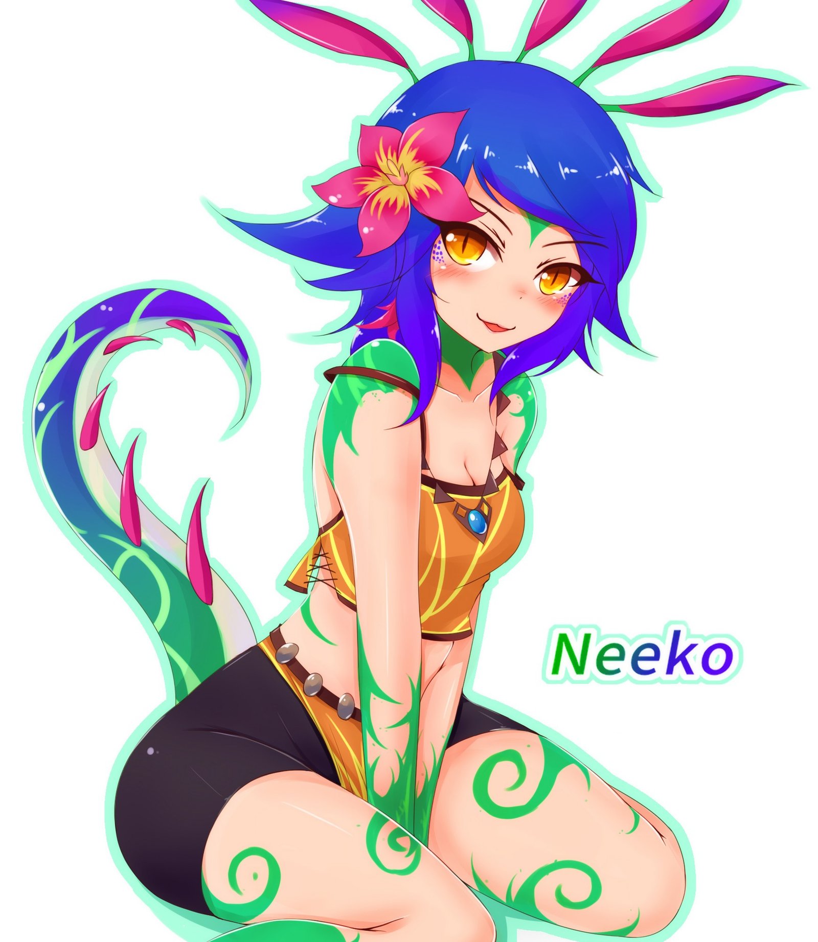 Neeko by ayatori HD Wallpaper Background Fan Art Artwork League of Legends lol