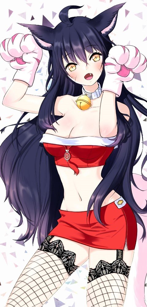 Kitty Cat Ahri by RAMUNE League of Legends Fan Art Artwork Wallpaper lol