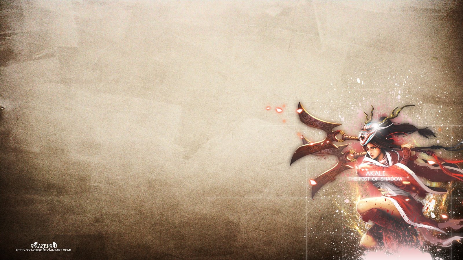 Blood Moon Akali by xRazerxD League of Legends Artwork Wallpaper lol