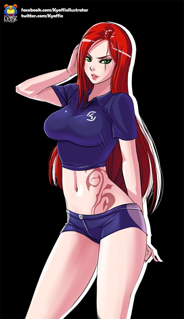 SK Katarina by Kyoffie12 HD Wallpaper Fan Art Artwork League of Legends lol (3)