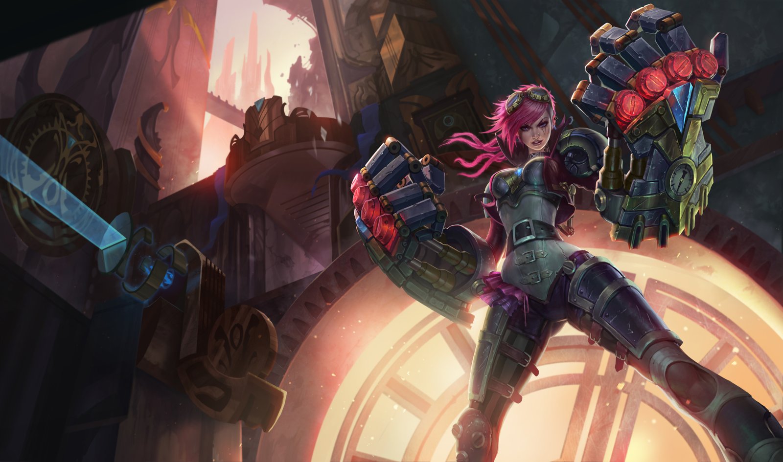 Classic Vi Splash Art 4k HD Wallpaper Official Artwork League of Legends lol