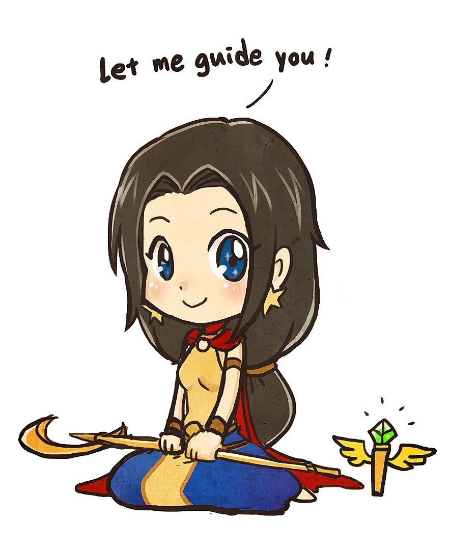 Chibi Divine Soraka by 秋貓 (2) HD Wallpaper Fan Art Artwork League of Legends lol