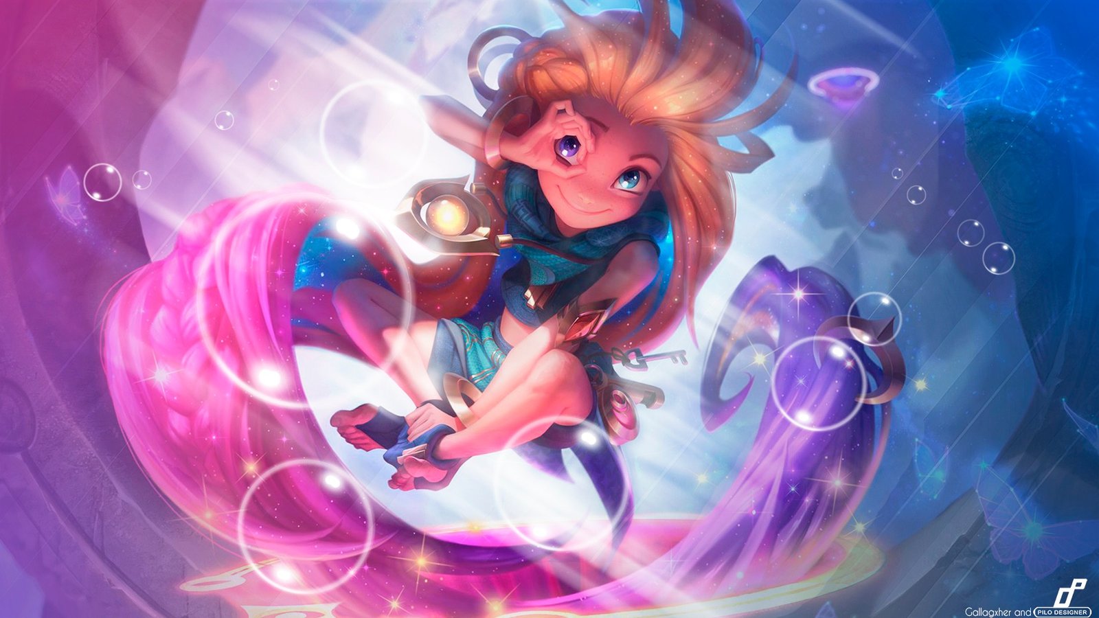 Zoe by Gallagxher HD Wallpaper Background Fan Art Artwork League of Legends lol