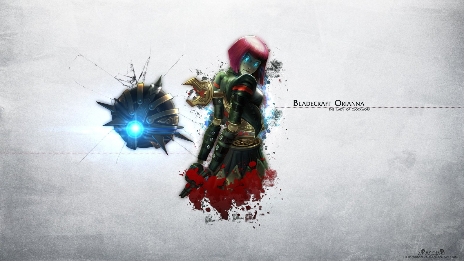 Bladecraft Orianna by xRazerxD (2) HD Wallpaper Fan Artwork League of Legends lol
