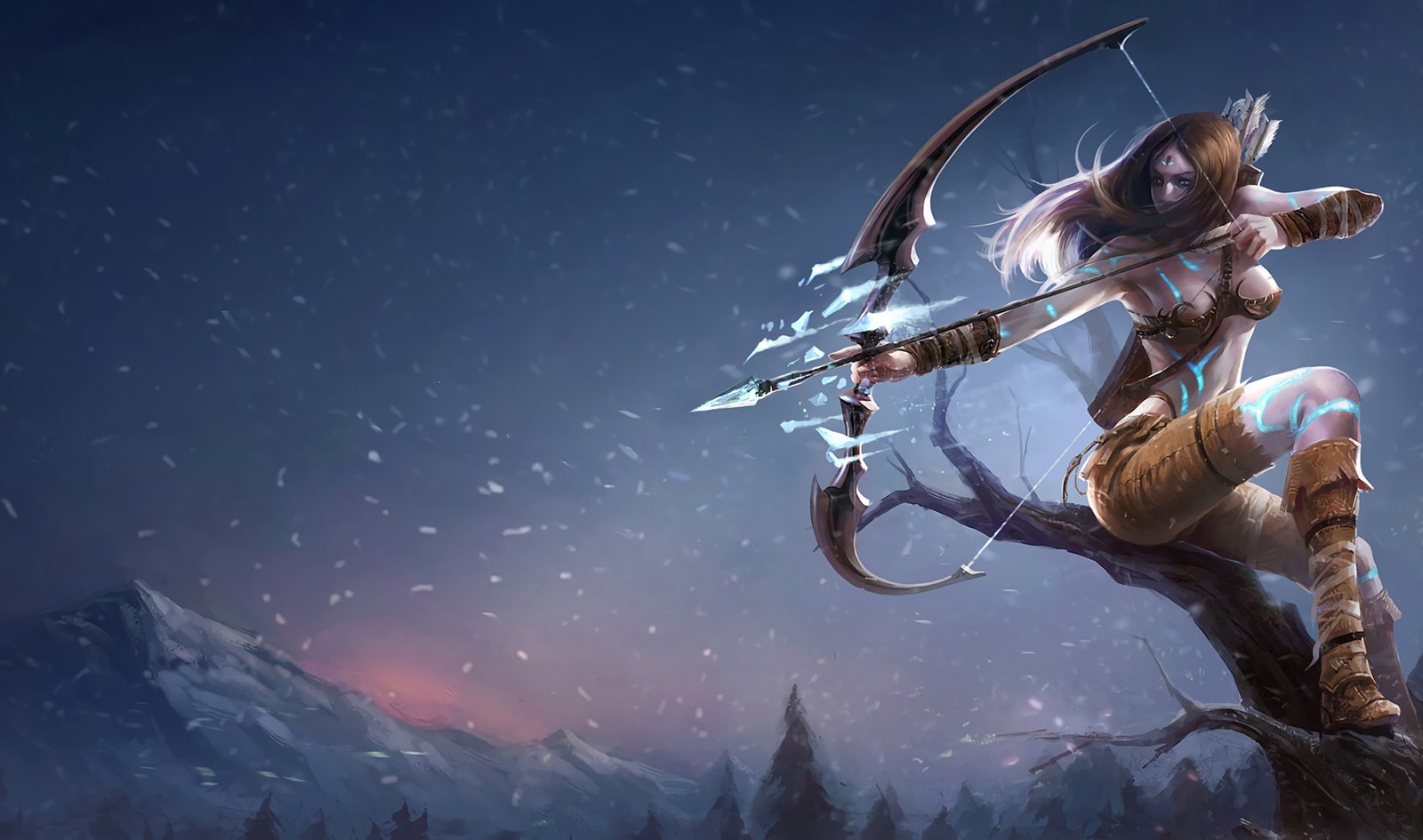 Woad Ashe Wallpaper Splash Art League of Legends Artwork Wallpaper lol