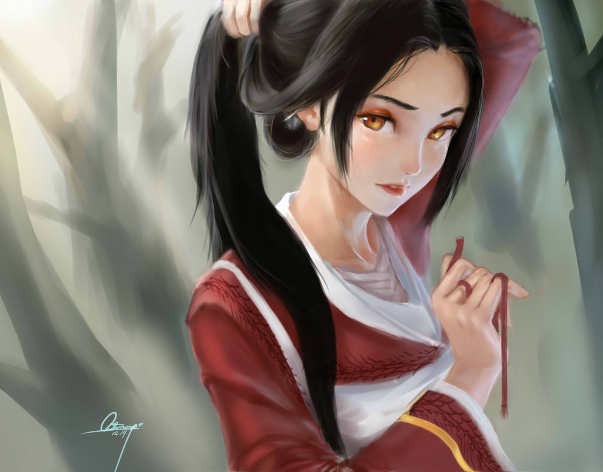 Blood Moon Akali by azinqe League of Legends Artwork Wallpaper lol